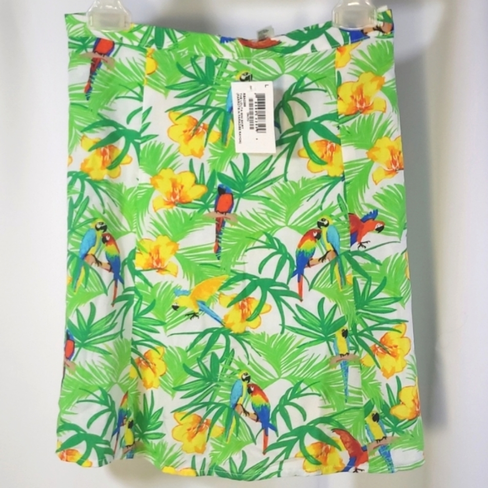 American Apparel | Tropical Skirt, L NWT (fits smaller)